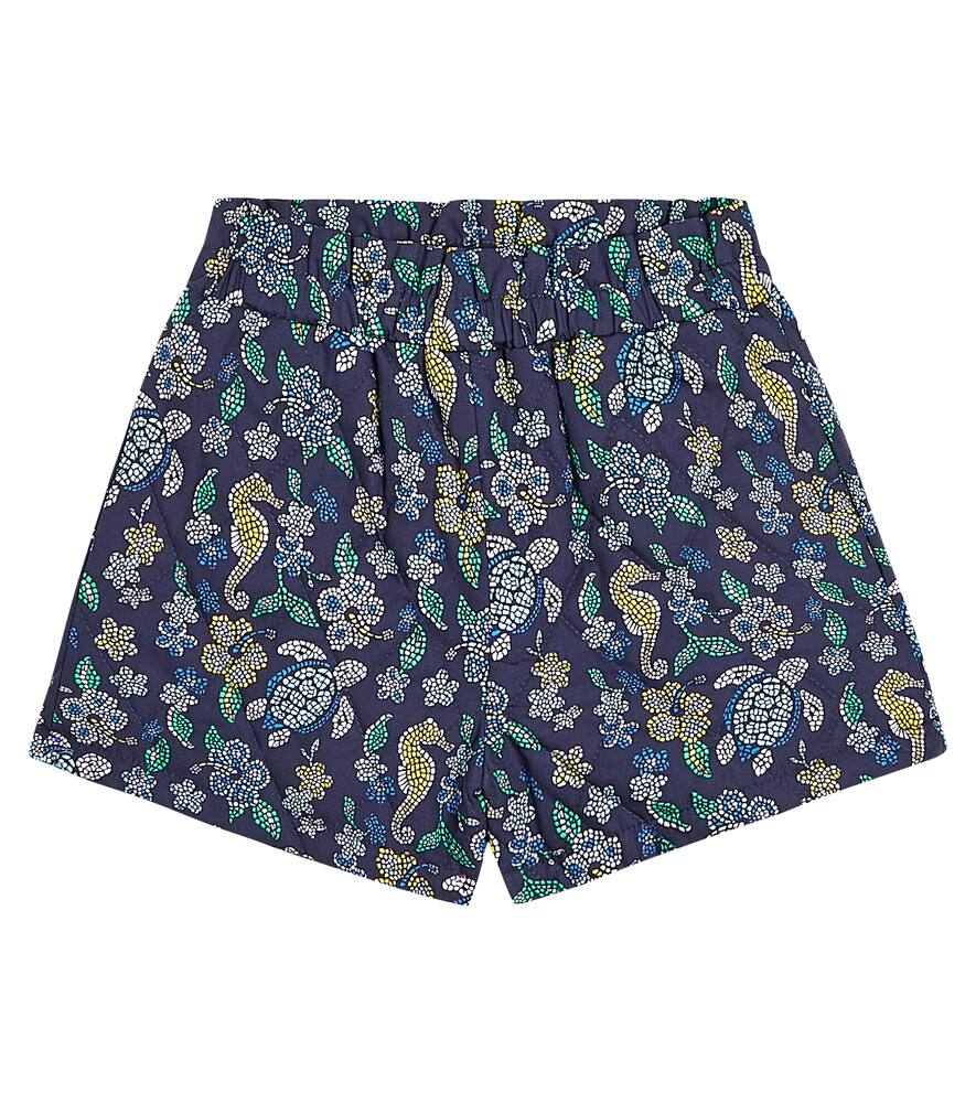 Vilebrequin Mosaïque Printed Cotton Shorts In Multicoloured