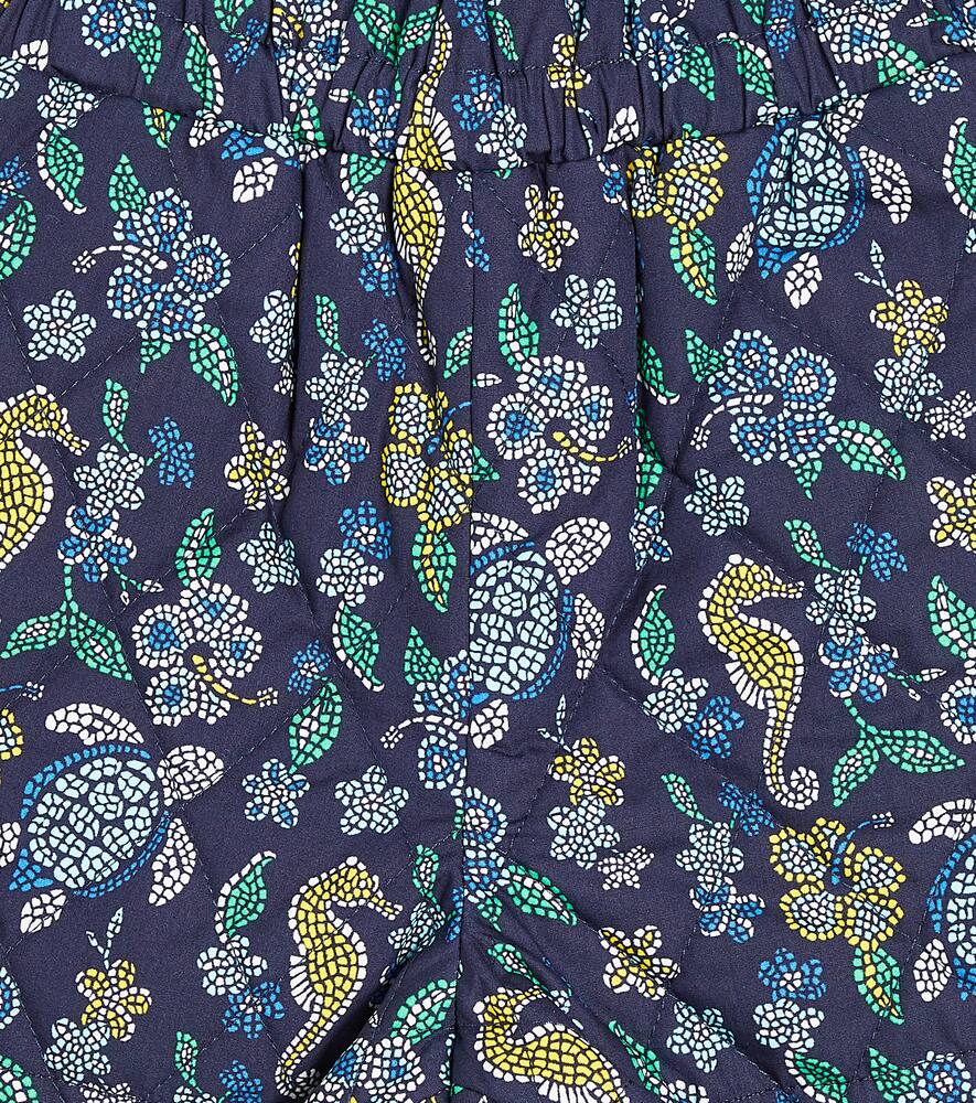 Vilebrequin Mosaïque Printed Cotton Shorts In Multicoloured