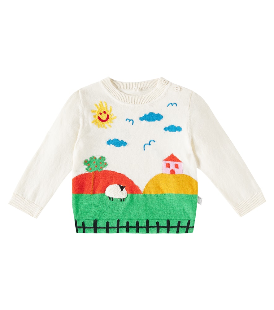 Stella McCartney Kids Baby cotton and wool sweater