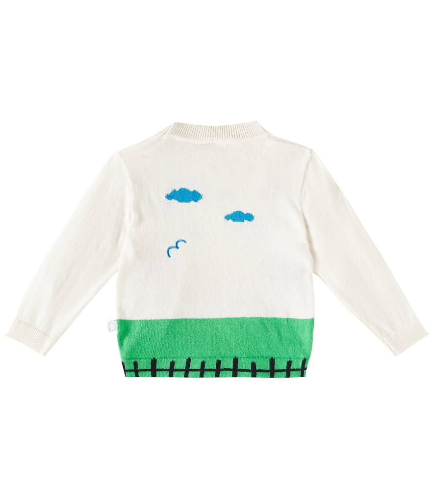 Stella Mccartney Kids Stella Mccartney Kids Baby Pullover Aus Baumwolle Und Wolle 