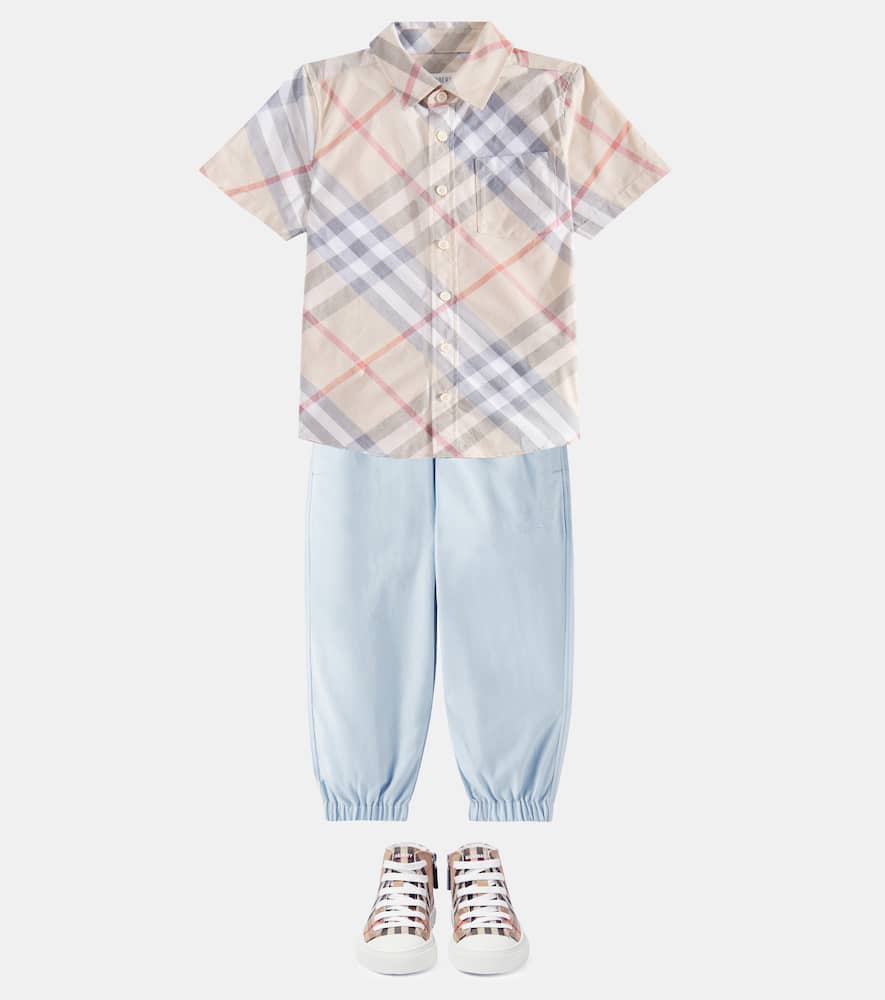 Burberry Ekd Sweatpants In Blue