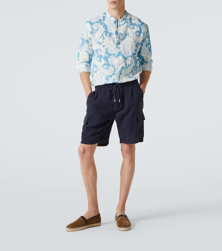 Etro Patterned Light Blue Shirt In Blue