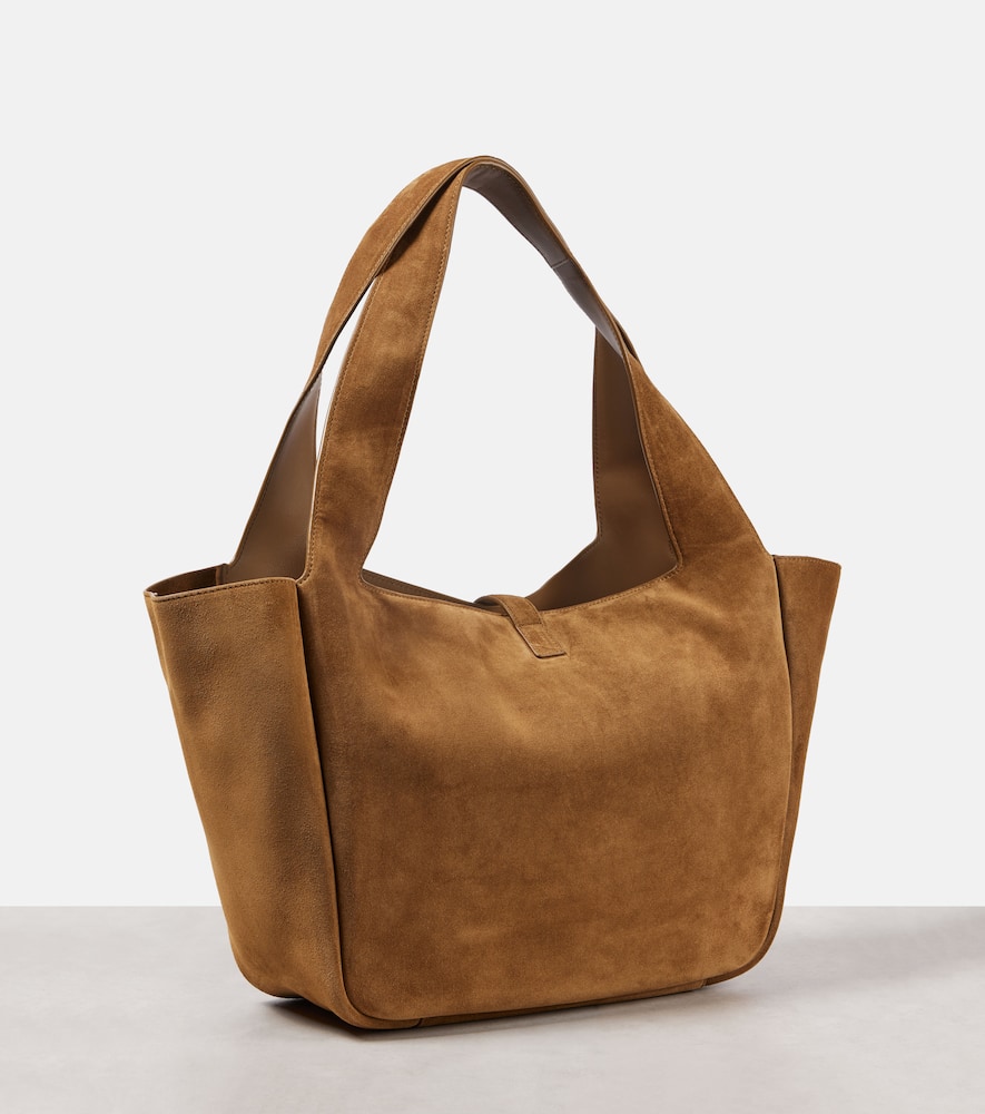Saint Laurent Le 5 À 7 Bea Suede Tote Bag In Brown