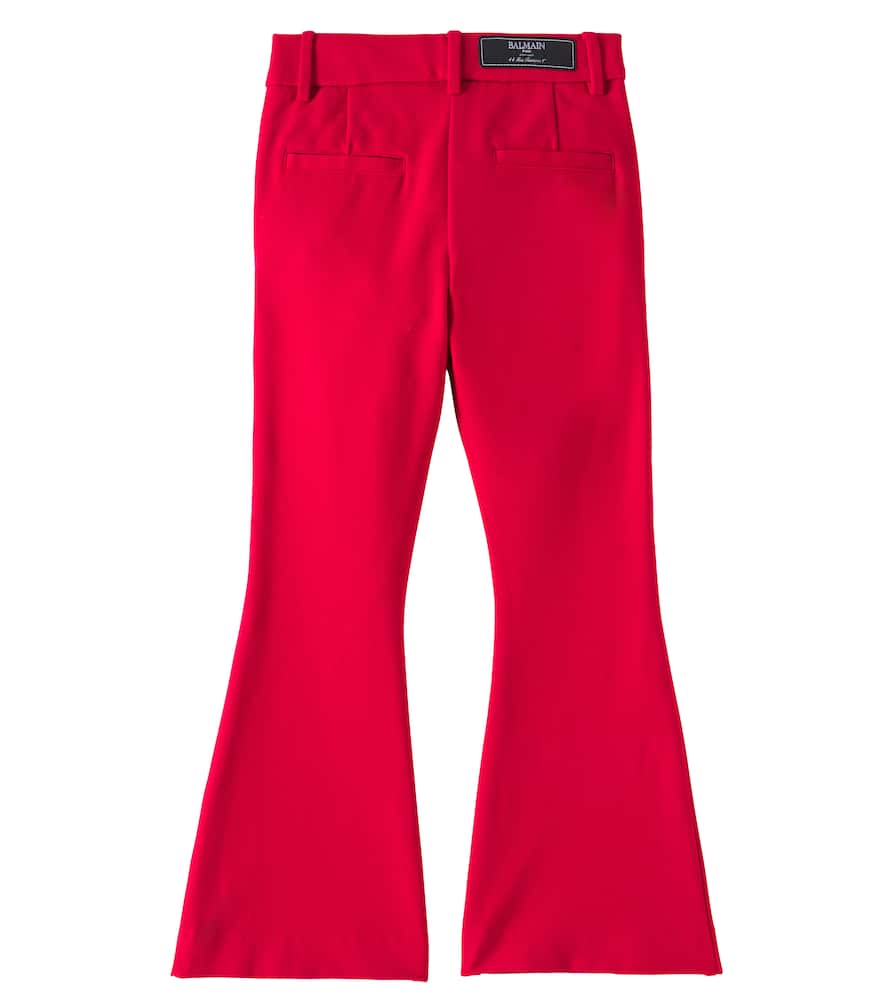 BALMAIN HIGH-RISE FLARED PANTS