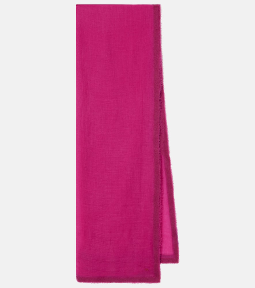 Cashmere and wool scarf