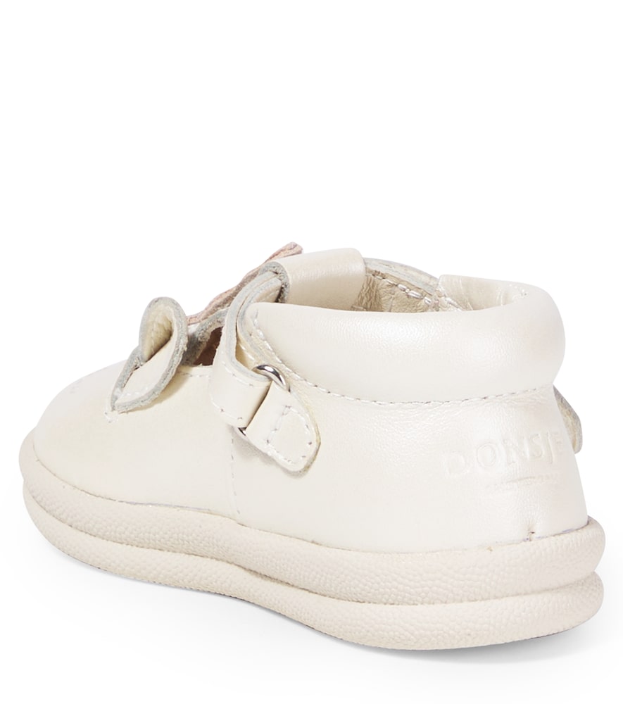  Donsje Donsje Baby Schuhe Zilpa Aus Metallic-leder 