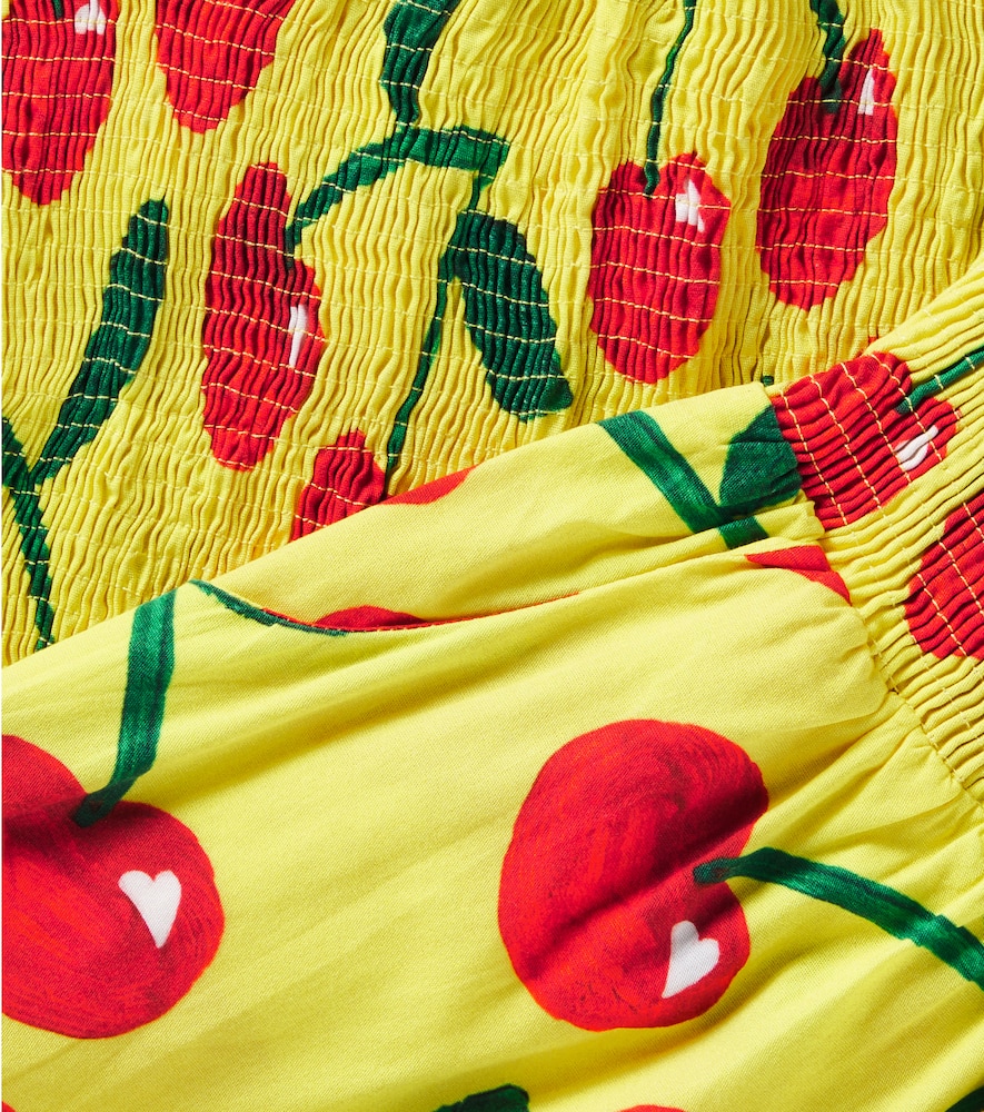  Fabula Fã¡bula Printed Cotton Top And Shorts 