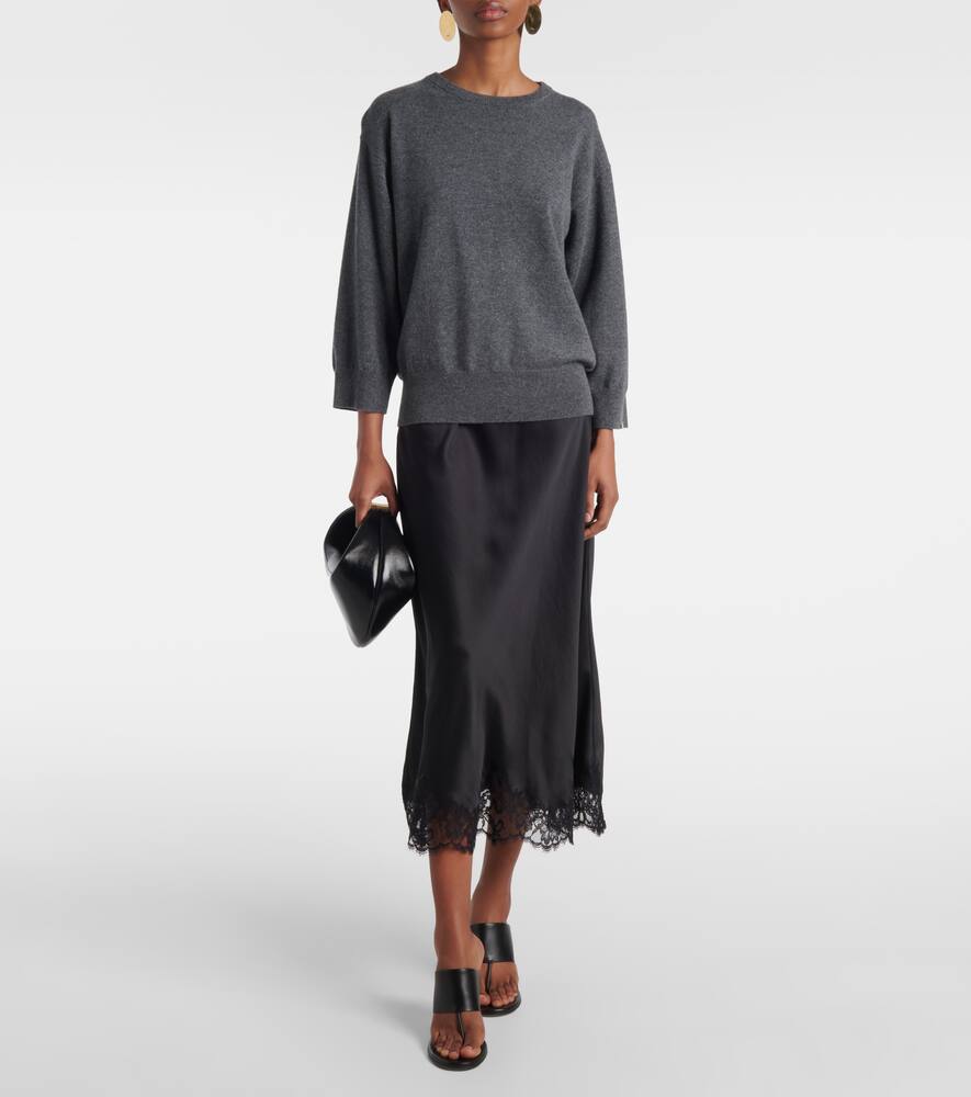 Extreme Cashmere N°398 Jewel Cashmere Sweater In Grey