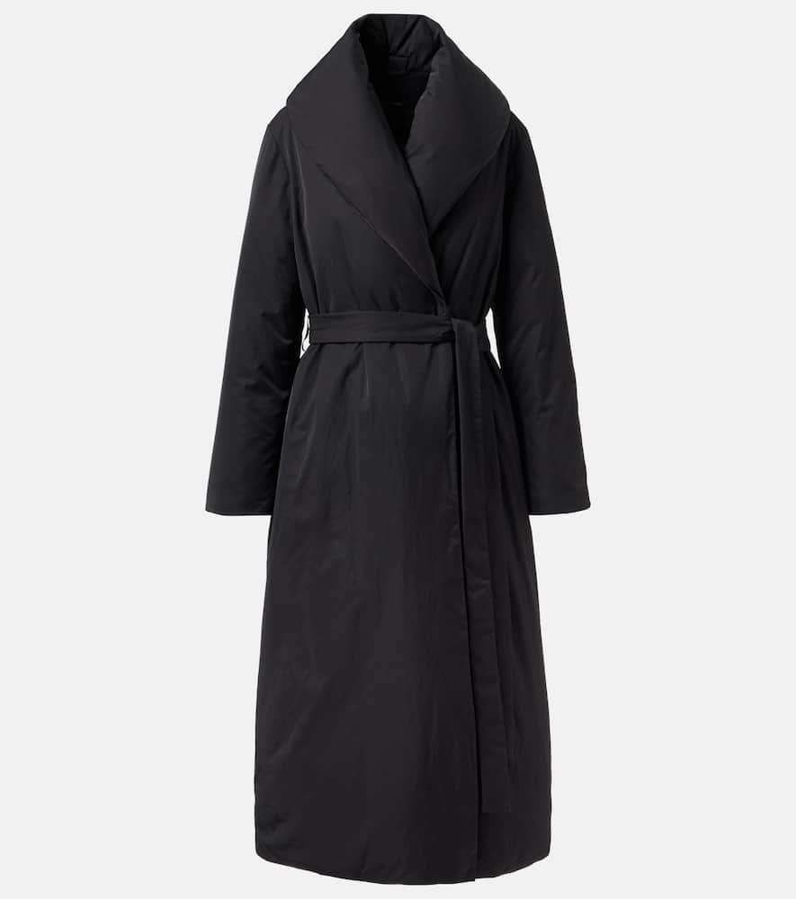 Joseph Belted Puffer Coat In Animal Print