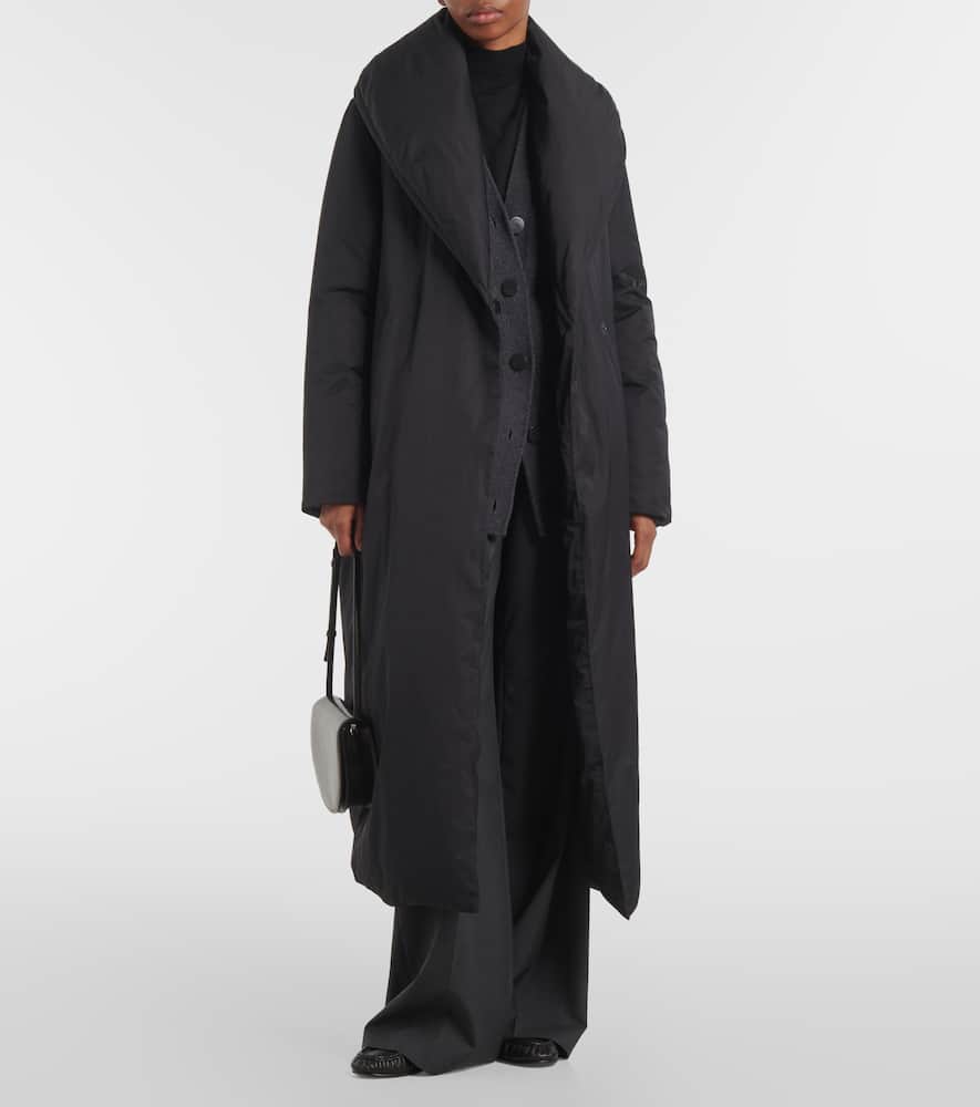 Joseph Belted Puffer Coat In Animal Print