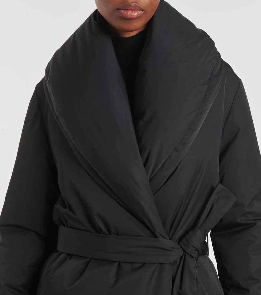 Joseph Belted Puffer Coat In Animal Print
