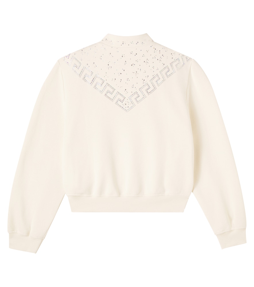  Versace Kids Versace Kids Jacke La greca Aus Baumwolle Mit Kristallen 