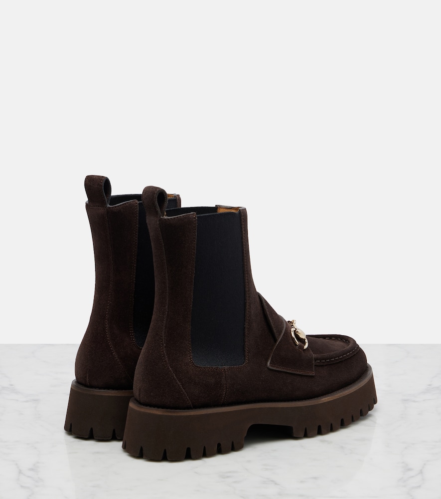  Gucci Gucci Chelsea Boots Sylke Aus Veloursleder 