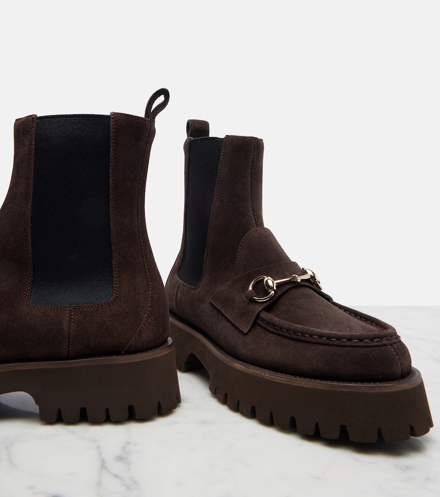  Gucci Gucci Chelsea Boots Sylke Aus Veloursleder 