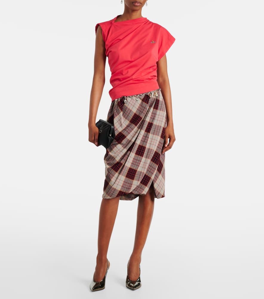 Vivienne Westwood Asymmetric Sleeves Twist Detail Top