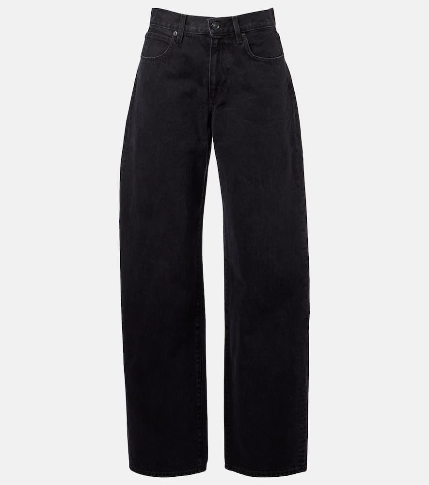 Tess Long high-rise barrel-leg jeans