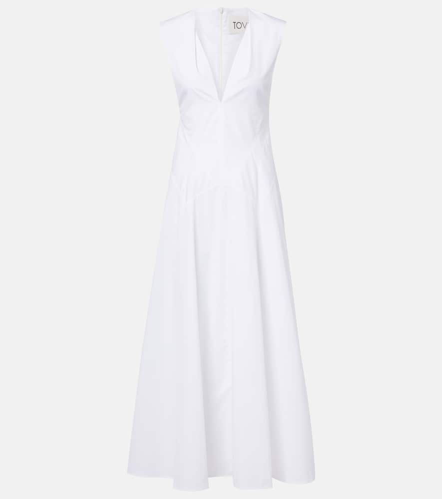 Anisa cotton midi dress