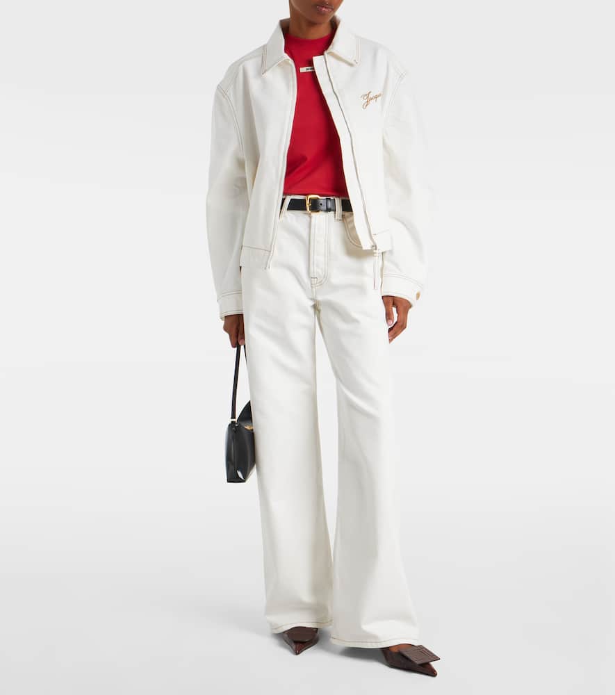 Jacquemus Embroidered Jacket In White