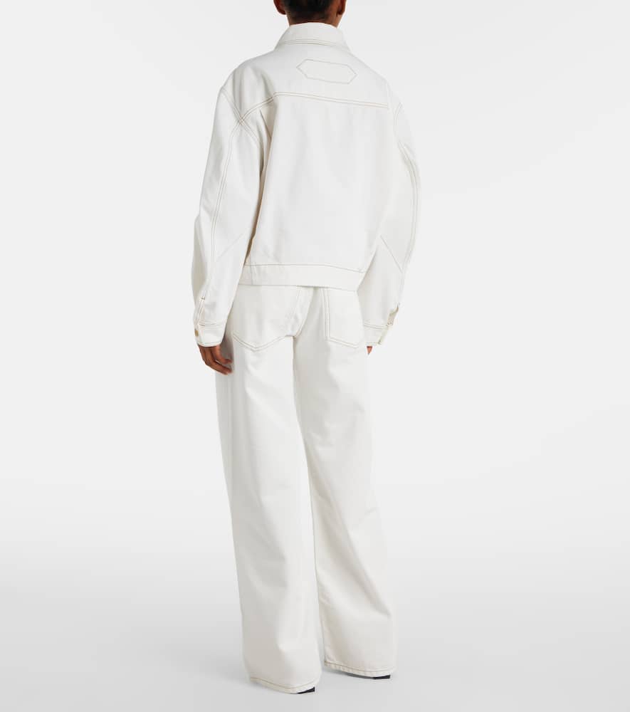 Jacquemus Embroidered Jacket In White