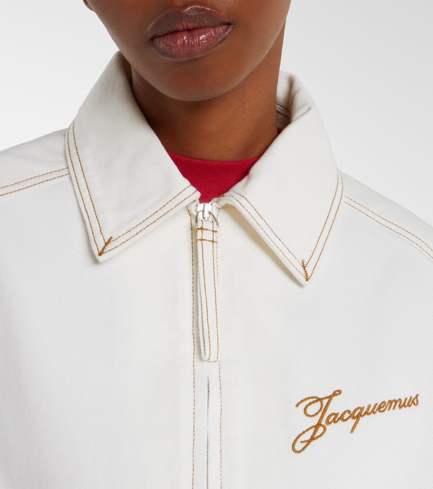 Jacquemus Embroidered Jacket In White