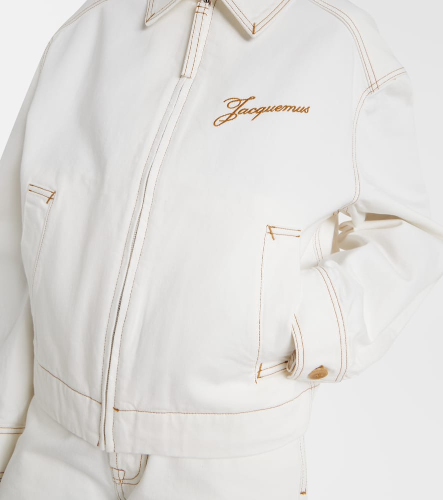 Jacquemus Embroidered Jacket In White