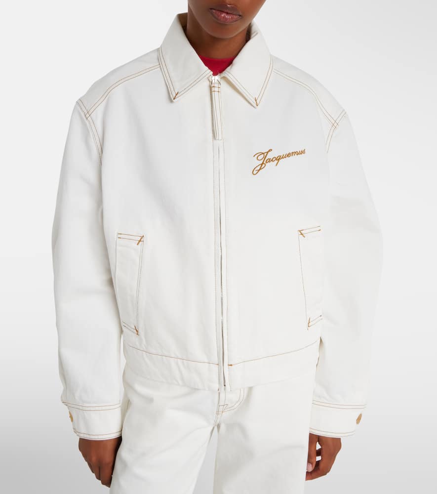 Jacquemus Embroidered Jacket In White