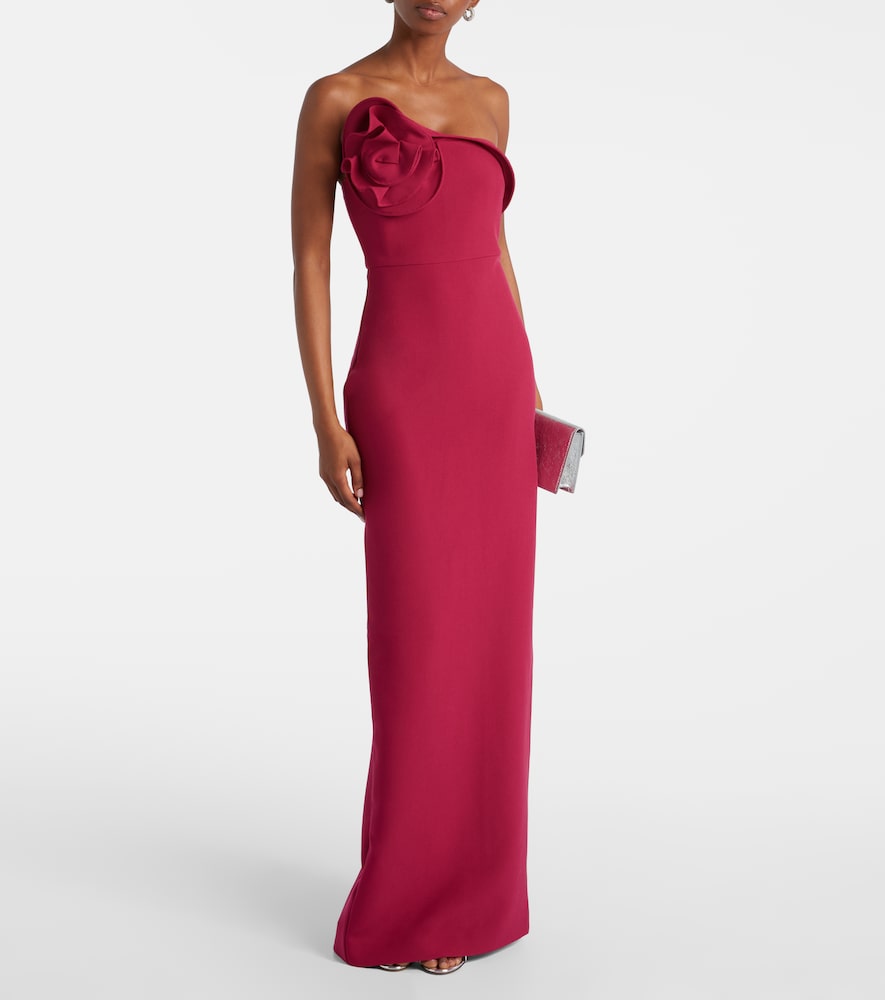 Roland Mouret One-shoulder crêpe maxi dress