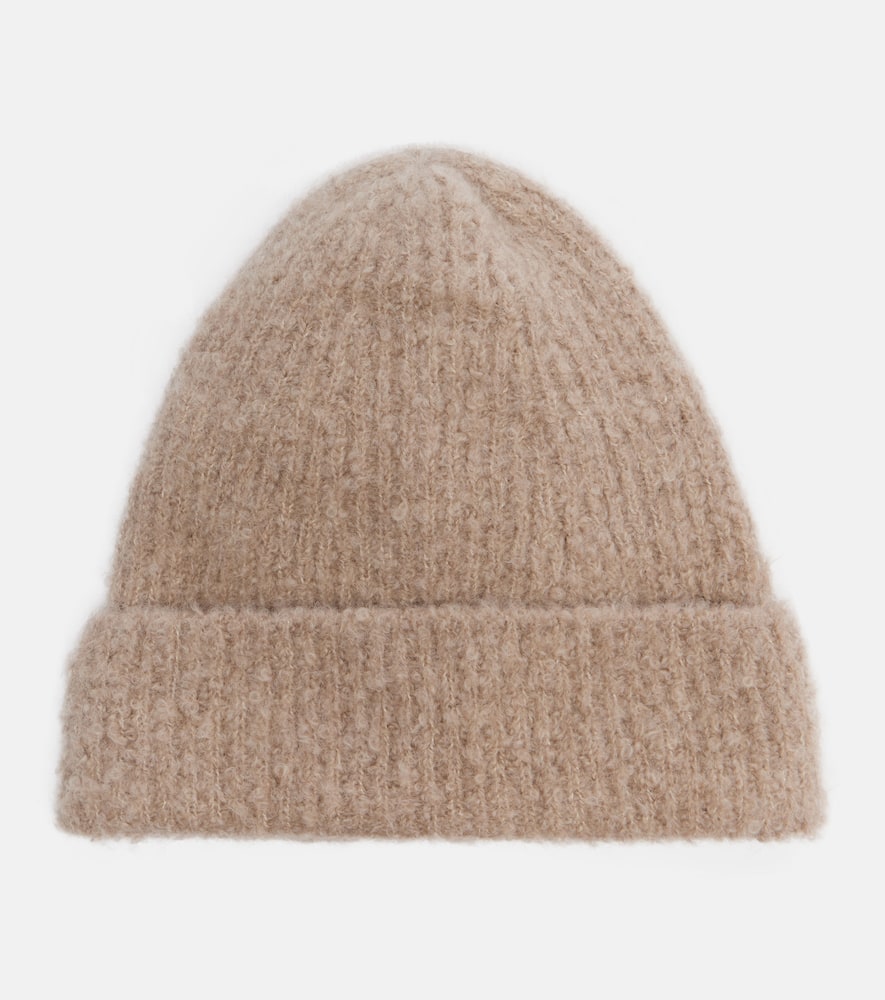 The Row Leomir Cashmere, Alpaca, And Silk Beanie In Sand