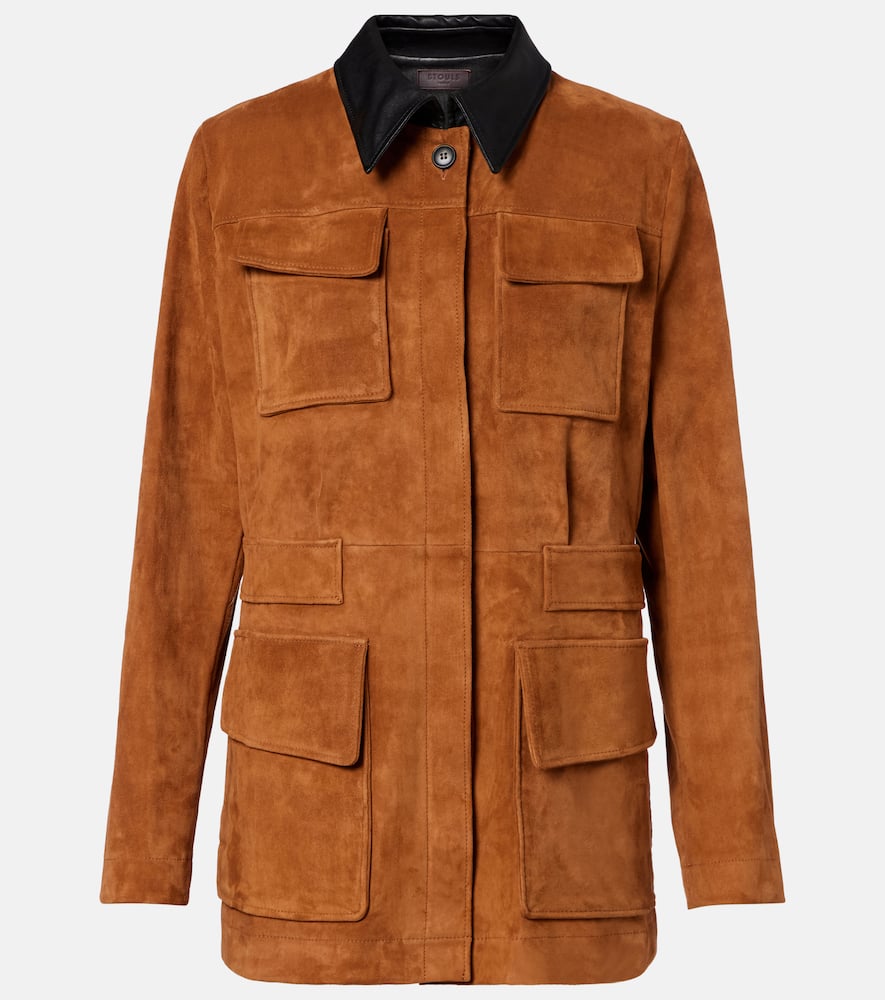 Stouls Leon Suede Jacket In Brown