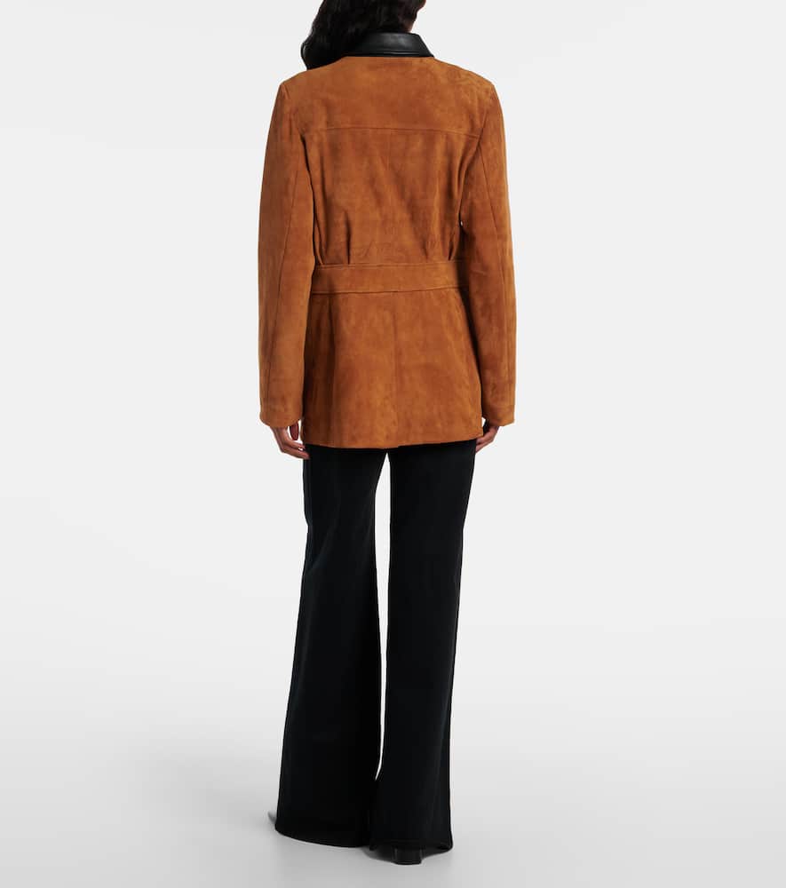 Stouls Leon Suede Jacket In Brown