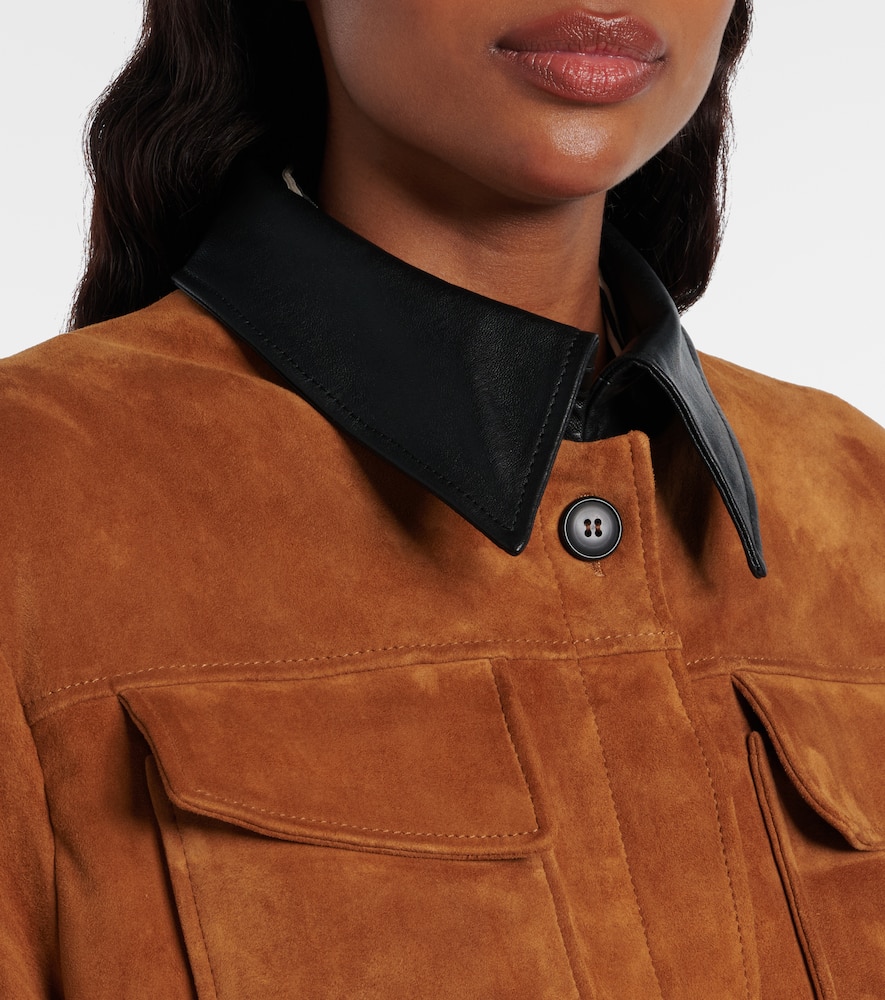 Stouls Leon Suede Jacket In Brown