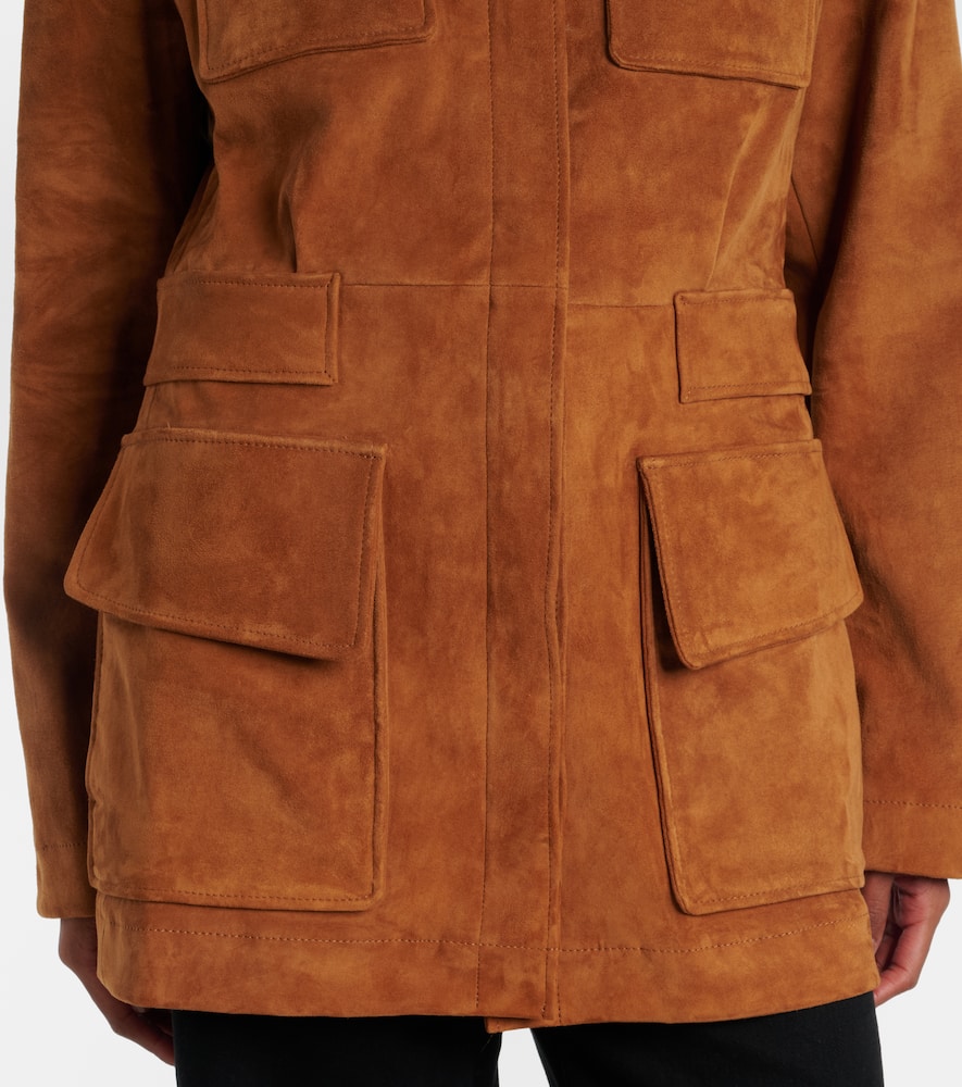 Stouls Leon Suede Jacket In Brown