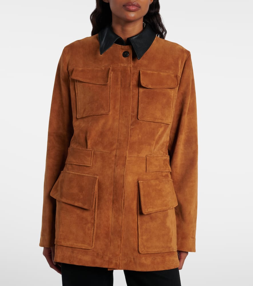 Stouls Leon Suede Jacket In Brown