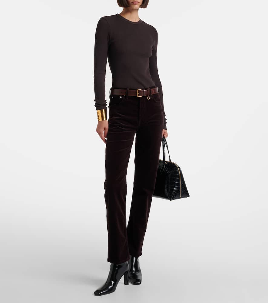 Citizen Of Humanity Blaine High-rise Straight Jeans In Black