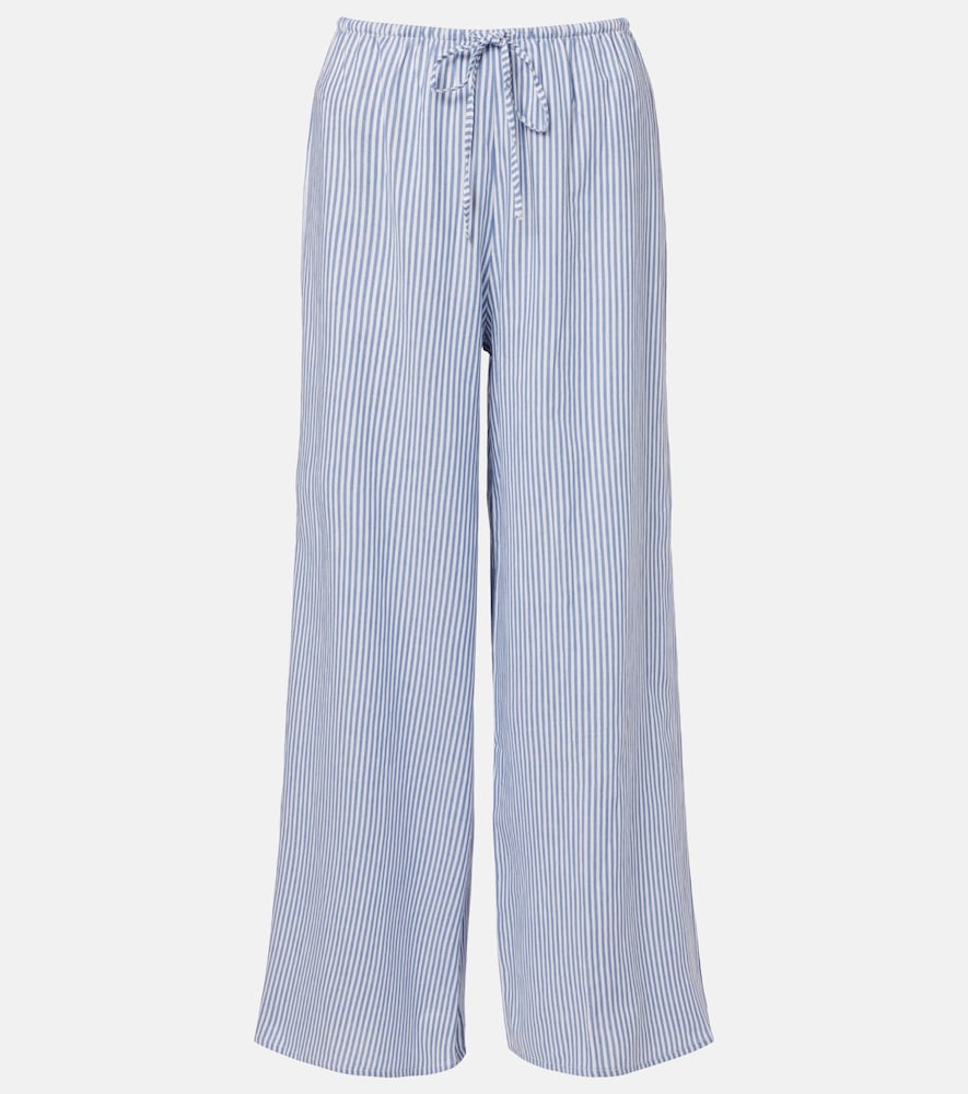 Montce Striped cotton wide-leg pants