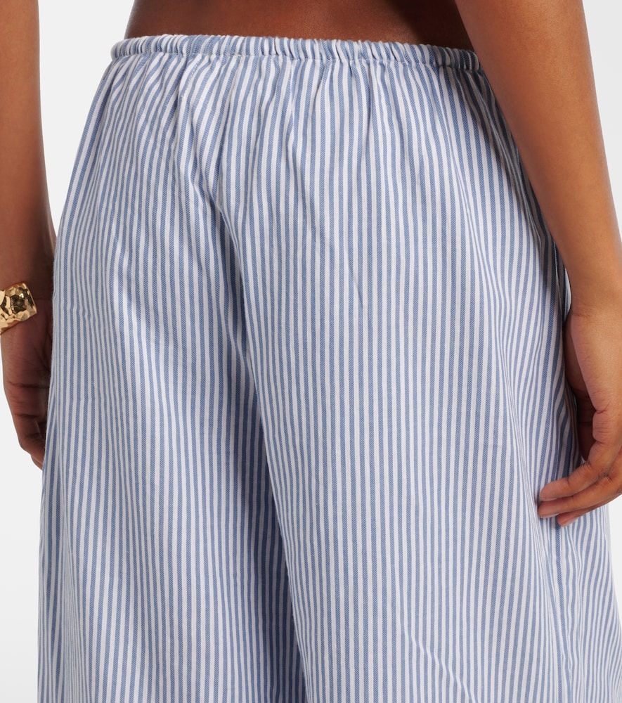  Montce Montce Pantalones Anchos De Algodón A Rayas 