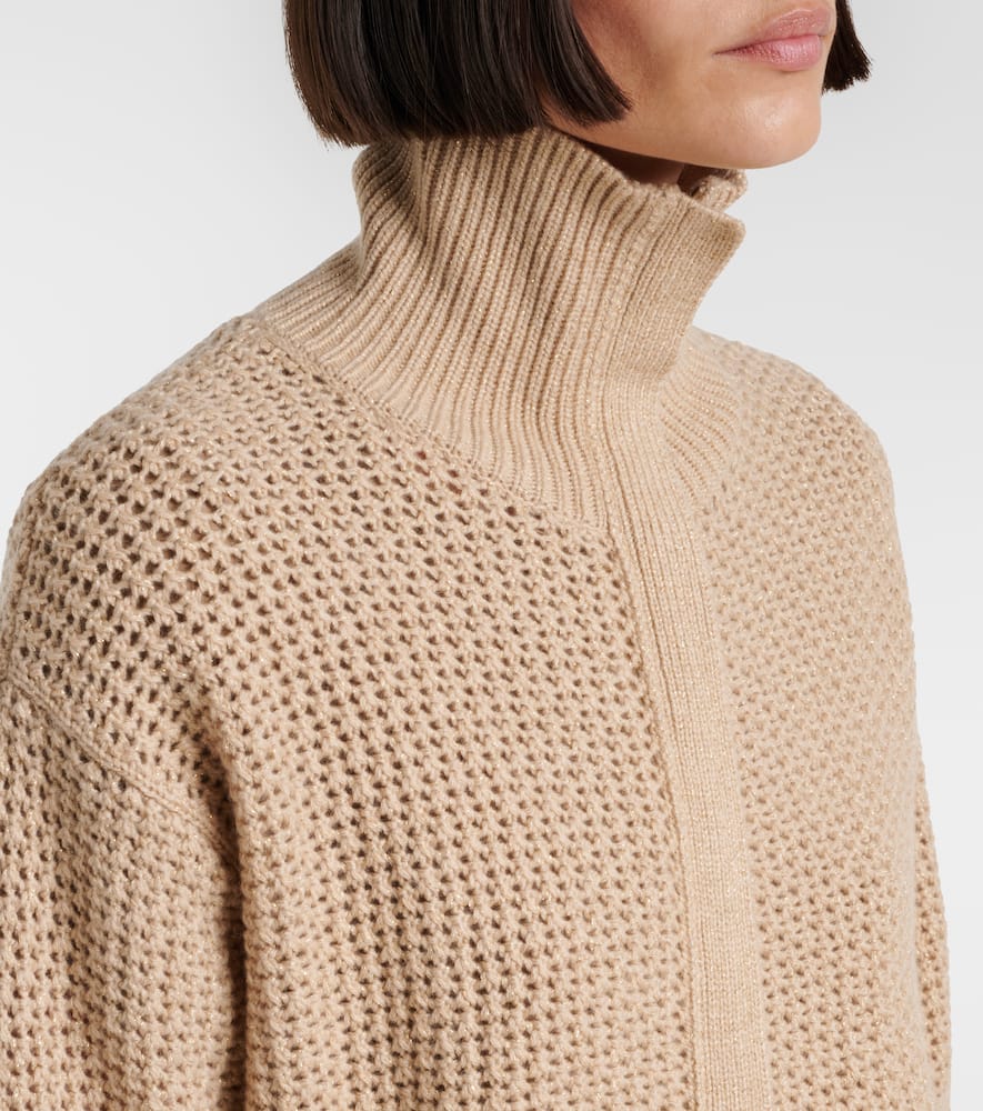 Max Mara Glassa Wool And Cashmere-blend Cardigan In Sand