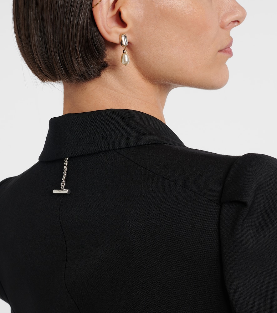 Alexander Mcqueen Skull Embellished Drop Earrings In Gold