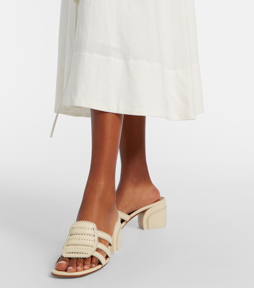 Zimmermann Goldie 65 leather mules