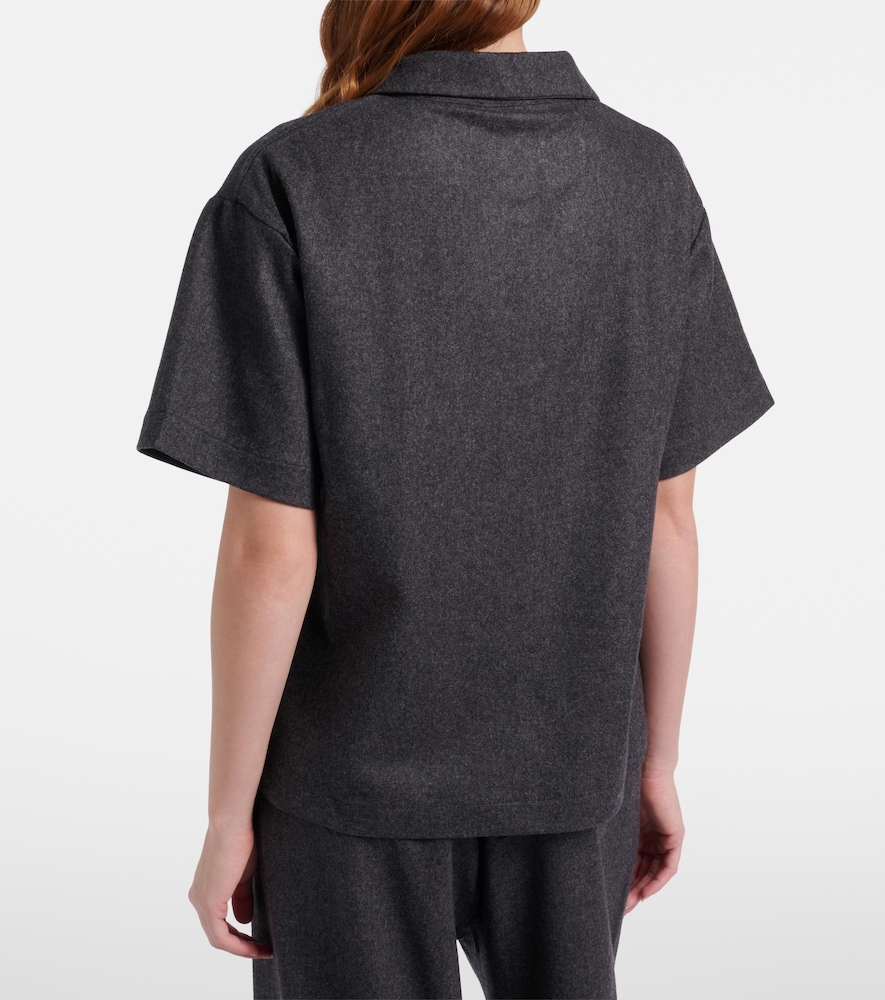 Modena Wool And Cashmere Flannel Polo