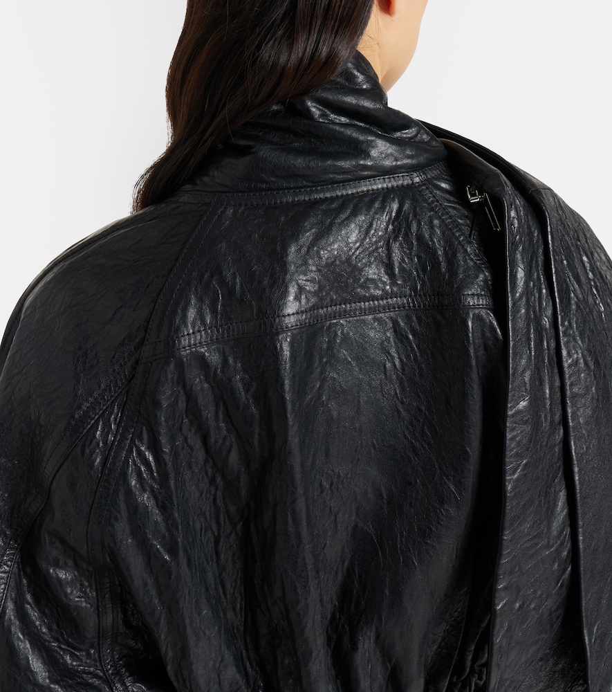  Rick Owens Rick Owens Bikerjacke Scarf Light Aus Leder 