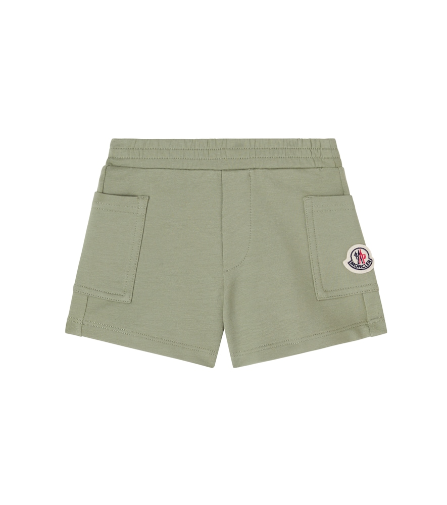 Moncler Enfant Green Baby Logo Cotton-Blend Shorts M Size 36 - Mytheresa