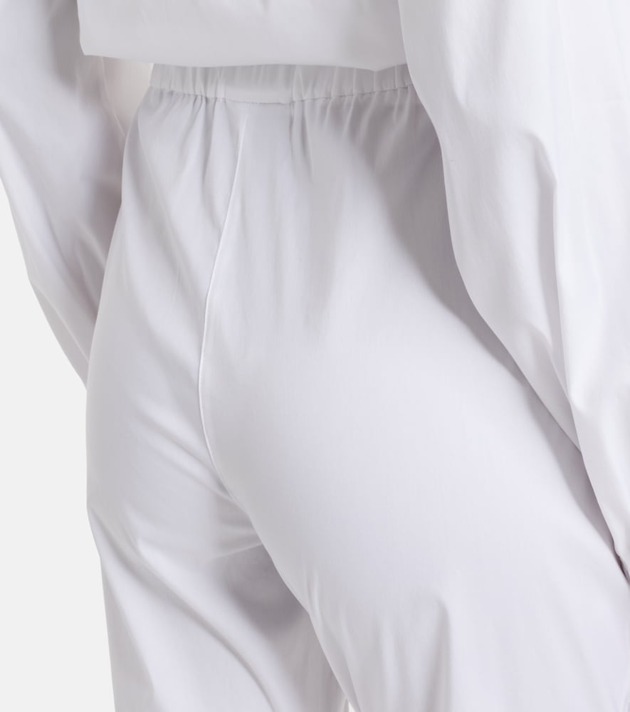  Max Mara Max Mara Curve Cotton-blend Cropped Straight Pants 