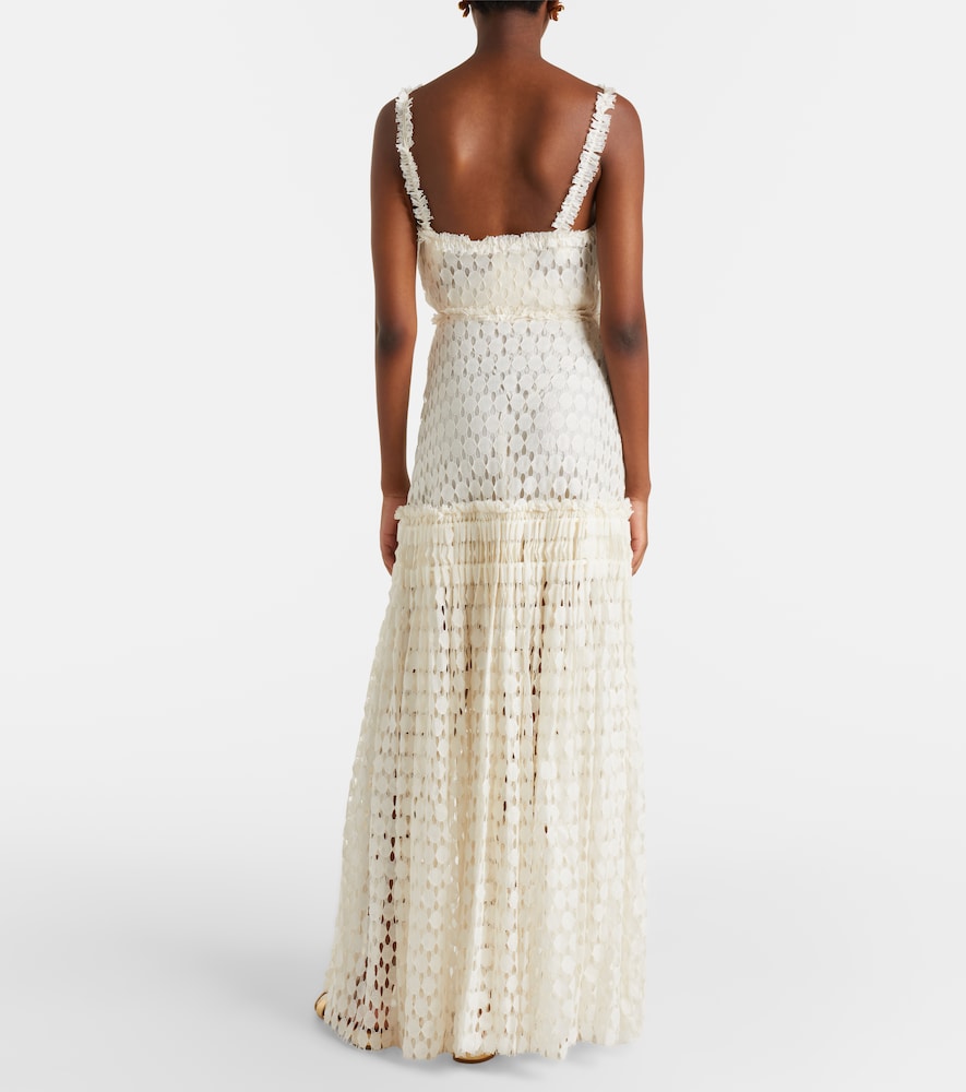  Ulla Johnson Ulla Johnson Aris Cotton-blend Lace Maxi Skirt 