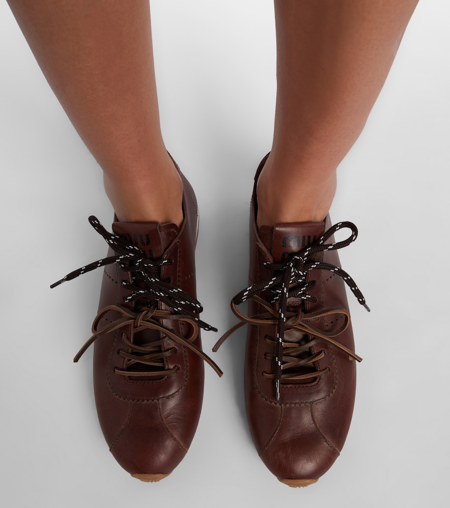 Miu Miu Plume leather sneakers