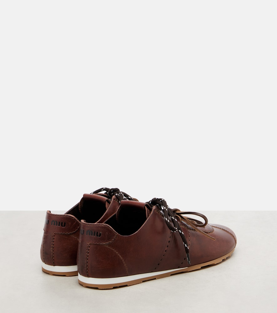  Miu Miu Miu Miu Sneakers Plume Aus Leder 
