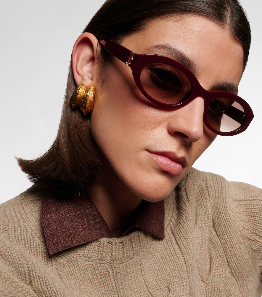  Cartier Eyewear Collection Cartier Eyewear Collection Signature C Oval Sunglasses 