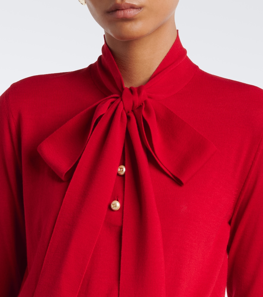 Dolce&Gabbana Bow-Detail Virgin Sweater