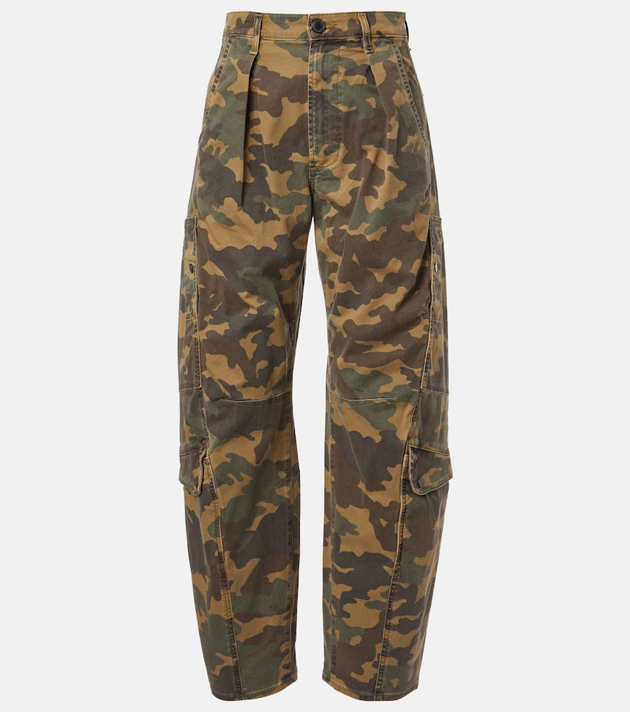 Pantaloni barrel Flight in twill camouflage