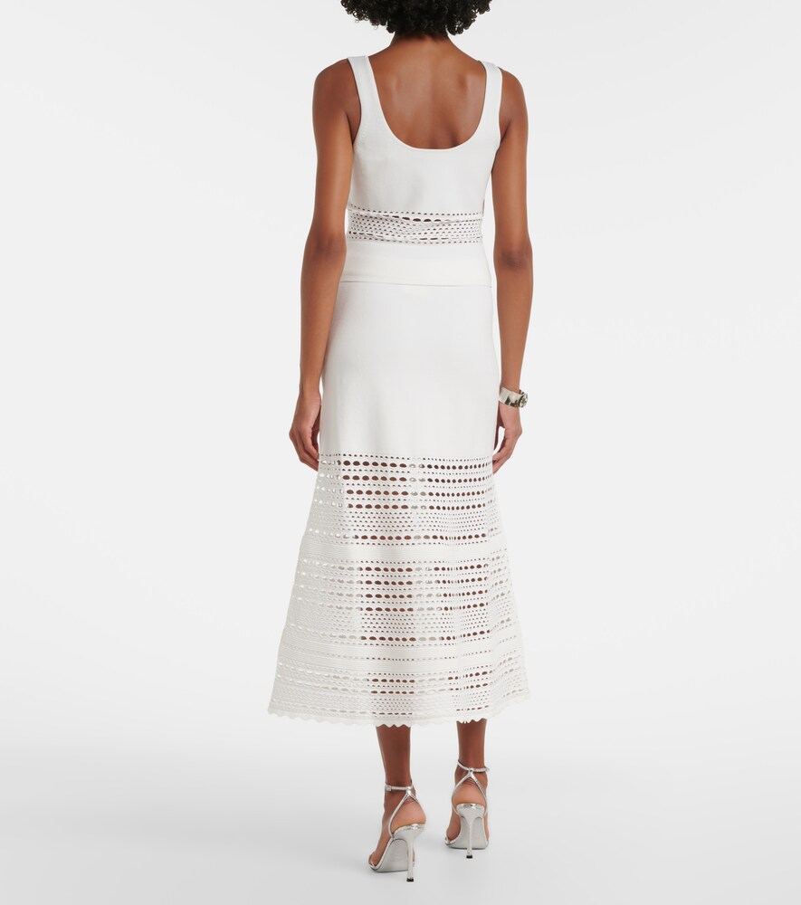  Simkhai Simkhai Westly Open-knit Midi Skirt 